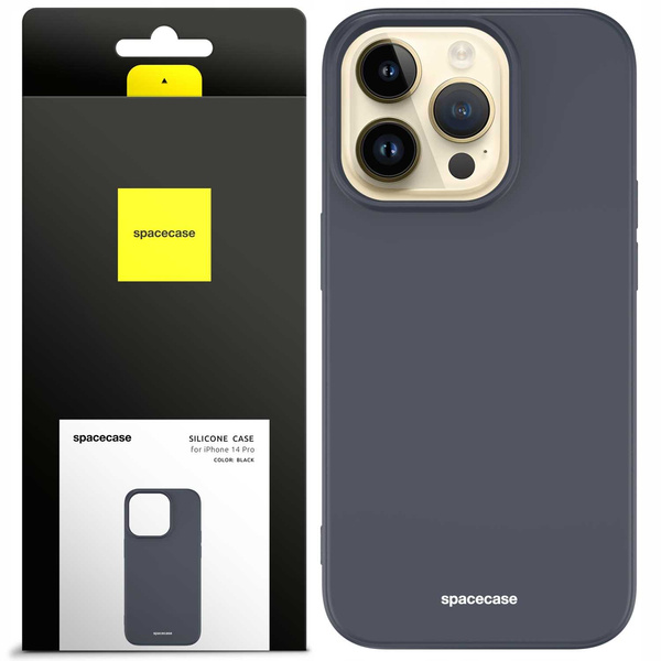 Spacecase Etui Silicone Case iPhone 14 Pro Max black