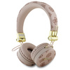 Guess słuchawki nauszne Bluetooth ENC    GUBH70EPOSMW brązowy/brown Peony Script Round Shape