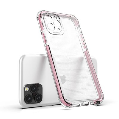 VERGE ARMOR CASE ETUI ŻELOWE PANCERNE IPHONE 11 PRO JASNORÓŻOWY