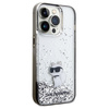 Karl Lagerfeld Liquid Glitter Choupette case for iPhone 14 Pro Max - transparent