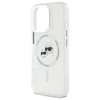 Karl Lagerfeld KLHMP16LHLSKCH iPhone Pro 6.3" biały/white hardcase IML Metal Karl&Choupette Head MagSafe