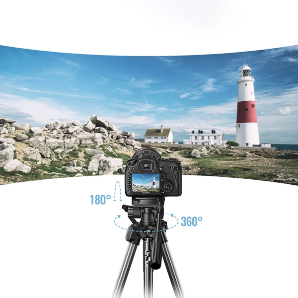 Professional Ugreen LP661 tripod for smartphones and cameras - black and gray