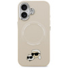 Etui Karl Lagerfeld Karl & Choupette     Pins MagSafe do iPhone 17 beżowy