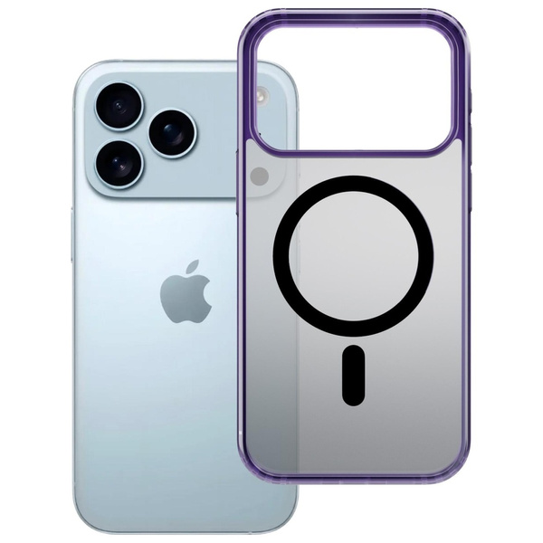 Etui 3MK Frosty MagCase do Apple iPhone  17 Pro Max fioletowy