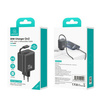 USAMS Ład. siec. 1xUSB-C ze zwijanym kablem USB-C Retractable PD+QC 20W Gan Fast Charging czarny/black YC Series CC233TC01 (US-CC233)