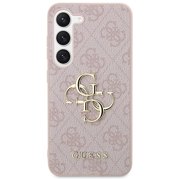 Guess GUHCS24S4GMGPI S24 S921różowy/pink hardcase 4G Big Metal Logo