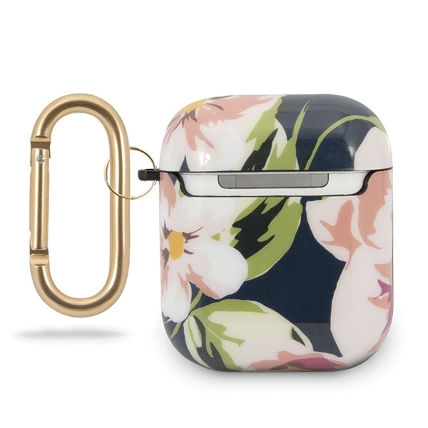 Guess GUACA2TPUBKFL03 AirPods 1/2 cover niebieski/blue N.3 Flower Collection