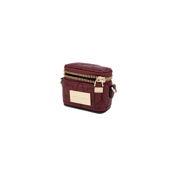 Ideal of Sweden Poppy AirPods Zip Bag Quilted Ruby uniwersalne