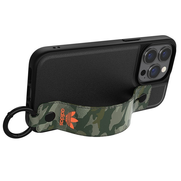 Adidas OR Hand Strap Case iPhone 13 Pro/13 6,1" czarno-zielony/black-green 47111
