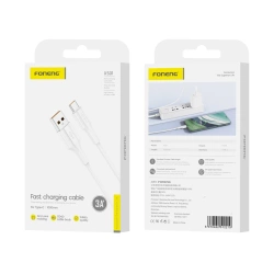 FONENG cable XS01 USB-C 3A 1M White
