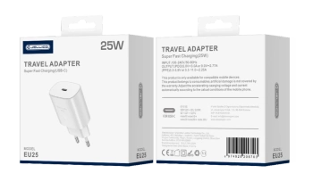 JELLICO wall charger EU25 PD 25W 1xUSB-C White