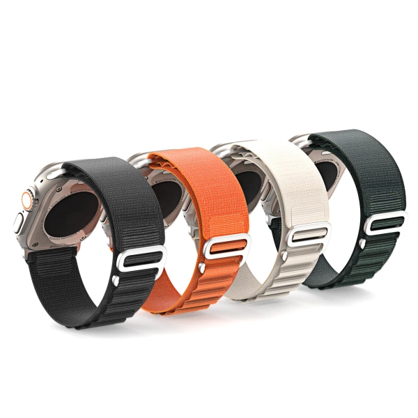 Sportowy pasek ze sprzączką do Apple Watch Ultra / 9 / 8 / 7 / 6 / SE / 5 / 4 / 3 / 2 / 1 (42, 44, 45, 49 mm) Dux Ducis Strap GS Version - czarny