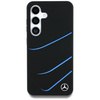 Etui Mercedes Silicone Contrasted Curves  MagSafe do Samsung Galaxy S25 czarny