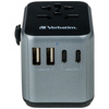 Verbatim Adapter podróżny EU/UK/US2xUSB-A/2xUSB-C PD 30W UTA-03 czarny/black 49545