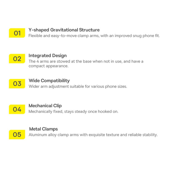 BASEUS STABLE GRAVITATIONAL CAR MOUNT (AIR OUTLET VERSION) CREAMY-WHITE