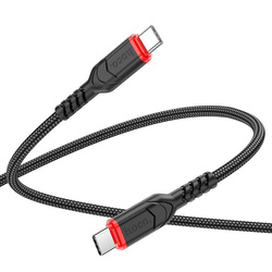 Kabel USB C do USB C Hoco 3A 60W 3 m X59 czarny