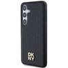 DKNY DKHMS24MPSHRPSK S24+ S926czarny/black hardcase Leather Pattern Metal Logo MagSafe