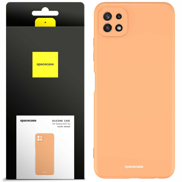 Spacecase Etui Silicone Case Galaxy A22 5G orange