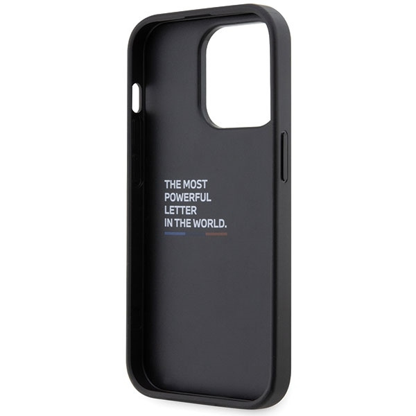 Case BMW BMHCP14L22GSLK iPhone 14 Pro 6.1" black/black hardcase Grip Hot Stamp
