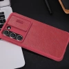 Nillkin Qin Leather Pro Case Case for Samsung Galaxy S23+ Cover with Flip Camera Protector Brown