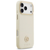 Etui Guess Grained Strass Logo MagSafe   do iPhone 17 Pro Max beżowy