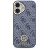 Etui Guess 4G Strass Logo & Big Strap    Metal Buttons MagSafe do iPhone 17 niebieski