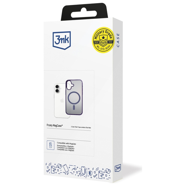 Etui 3MK Frosty MagCase do Apple iPhone  17 fioletowy