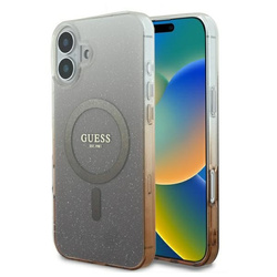 Guess GUHMP16MHGRCELW iPhone 16 Plus6.7" brązowy/brown hardcase IML Glitter Gradient MagSafe