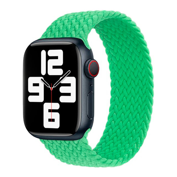 APPLE STRAP APPLE WATCH 3K435ZM/A BRAIDED SOLO LOOP 40/41/42MM SIZE 9 BRIGHT GREEN ORIGINAL SEAL
