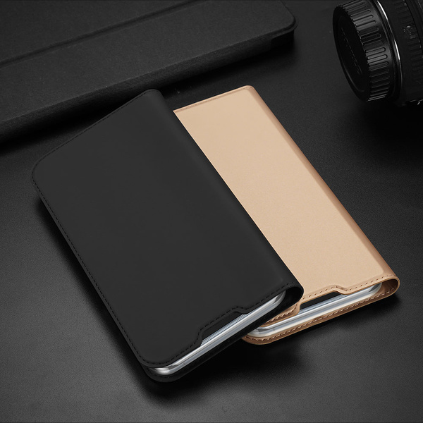 Dux Ducis Skin Pro kabura etui pokrowiec z klapką iPhone 14 Max złoty