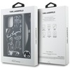 Etui Karl Lagerfeld Crossbody Grained    Pattern & Logo do iPhone 16 czarny