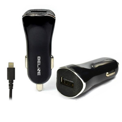 Beline Ład. sam. 1xUSB + lightning 1A czarna/black iPhone 5/6/7/8/X