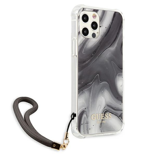 Guess GUHCP12LKSMAGR iPhone 12 Pro Max6,7" szary/grey hardcase Marble Collection