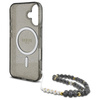Guess GUHMP16SHGCRELSK iPhone 166.1" czarny/czarny hardcase IML Glitter With Pearl Strap MagSafe