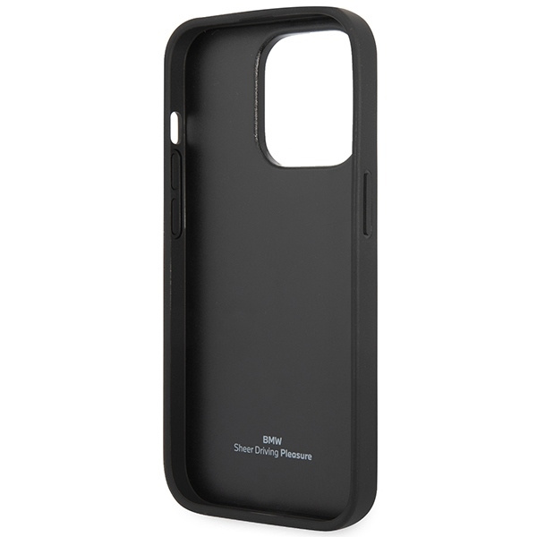 Case BMW BMHCP14X22RPSK iPhone 14 Pro Max 6.7" black/black Leather Seats Pattern