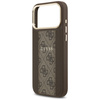 Etui Guess 4G Stripe MagSafe do iPhone   17 Pro Max brązowy