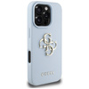 Etui Guess Grained Big 4G Logo Small     Classic Logo do iPhone 16 Pro niebieski