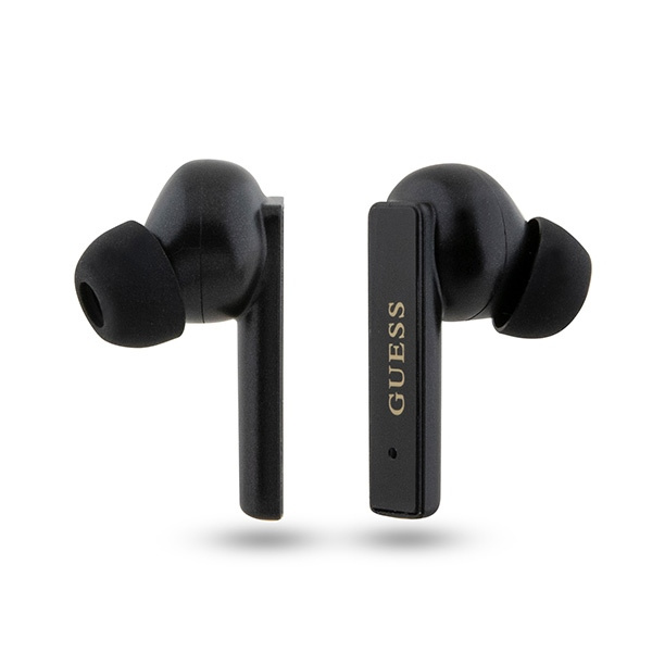 Guess słuchawki Bluetooth GUTWSSU20ALEGKTWS + stacja dokująca czarny/black Printed Logo