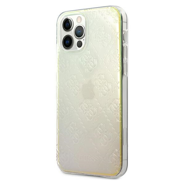 Guess GUHCP12M3D4GIRBL iPhone 12/12 Pro6,1" opalowy/iridescent hardcase 4G 3D Pattern Collection