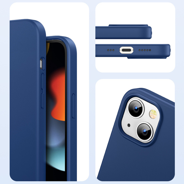 UGREEN PROTECTIVE SILICONE CASE RUBBER FLEXIBLE SILICONE COVER IPHONE 13 BLUE