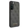 Guess GUHCS22SG4GFGR S22 S901szary/grey hard case 4G Metal Gold Logo