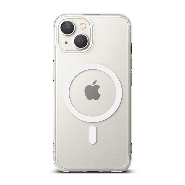 Ringke Fusion Magnetic magnetyczne sztywne etui z żelową ramką do iPhone 14 Plus półprzezroczysty (kompatybilne z MagSafe)