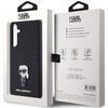 KARL LAGERFELD KLHCSA55GKNPSK A55 A556 BLACK/BLACK HARDCASE FIXED GLITTER IKONIK LOGO METAL PIN