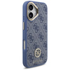 Etui Guess 4G Strass Logo & Big Strap    Metal Buttons MagSafe do iPhone 17 niebieski