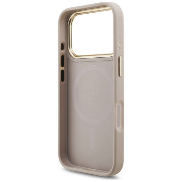 Etui Guess 4G Stripe MagSafe do iPhone   17 Pro różowy