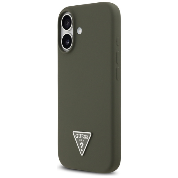 Etui Guess Silicone Triangle Logo        MagSafe do iPhone 17 khaki