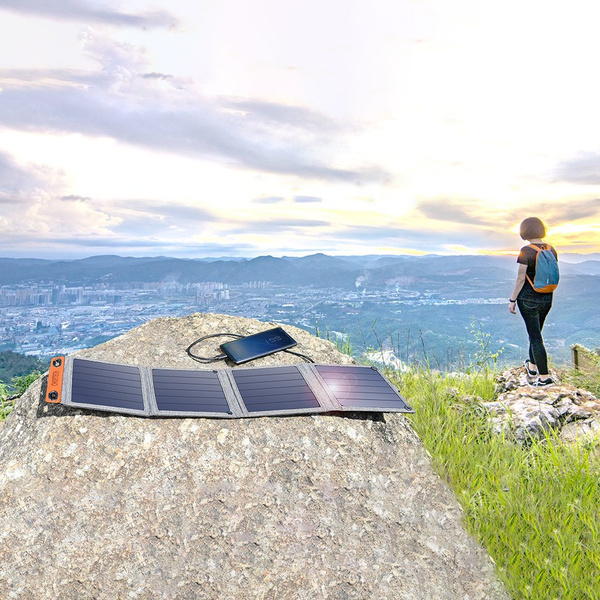 CHOETECH TRAVEL SOLAR SOLAR PV CHARGER 14W WITH USB 5V / 2.4A SOLAR PANEL GRAY (SC004)