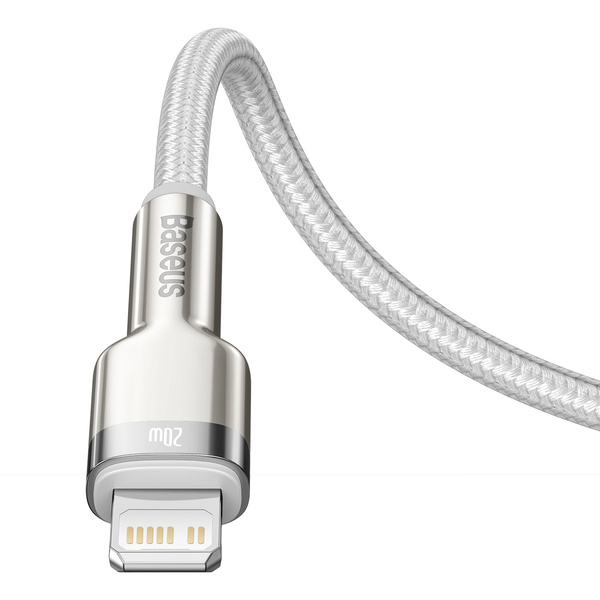 Baseus kabel Cafule Metal PD USB-C - Lightning 2,0 m biały 20W