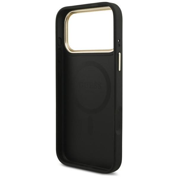 Etui Guess 4G z portfelem Magsafe do     iPhone 17 Pro Max czarny