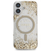 Etui Guess HC Resin Bottom Glitter do    iPhone 16 MagSafe złoty